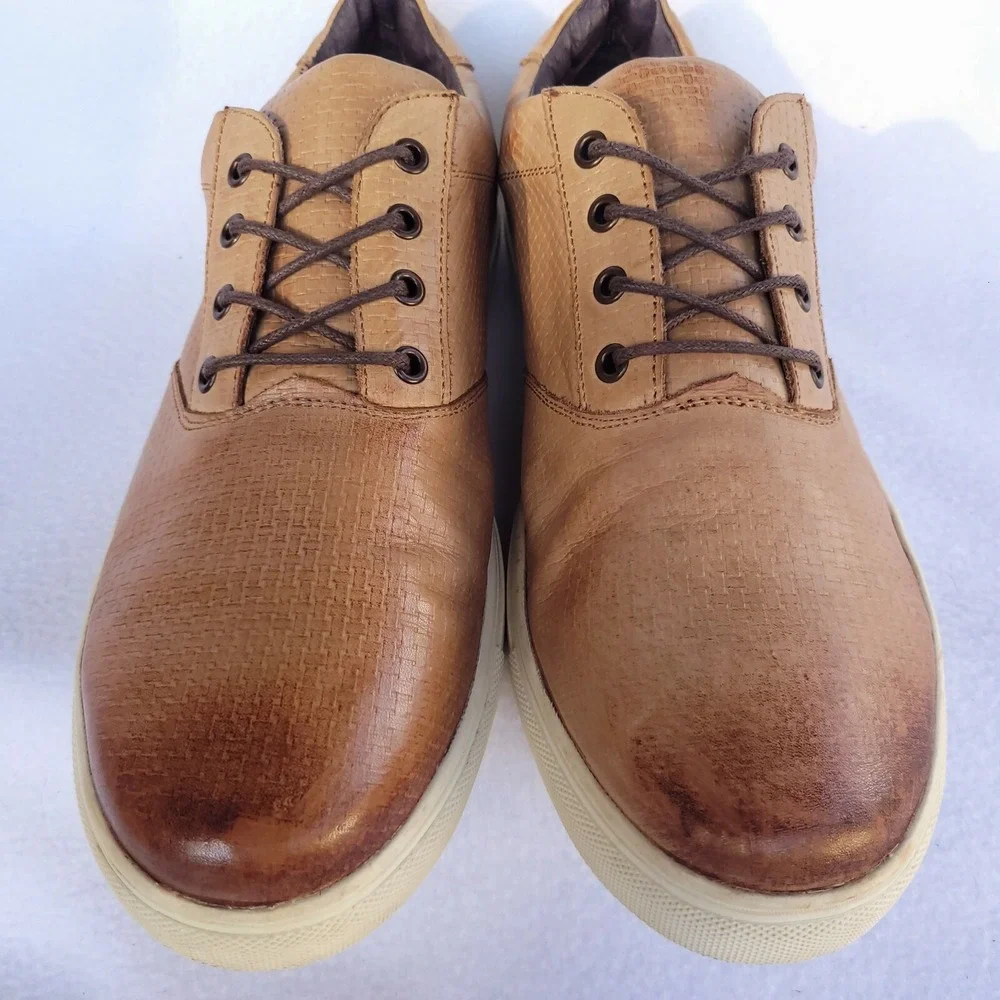 Joes Jeans Shoes Mens Size 12 Xride Tan Oxford Sneakers Casual Urban Streetwear
